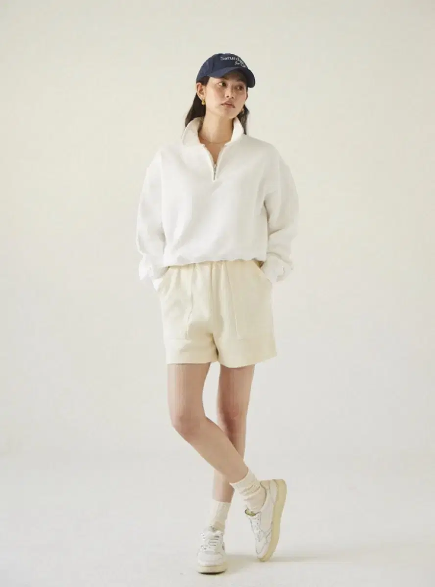 얼바닉30 하프집업스웻 Promenade Zipup  Sweat_Navy